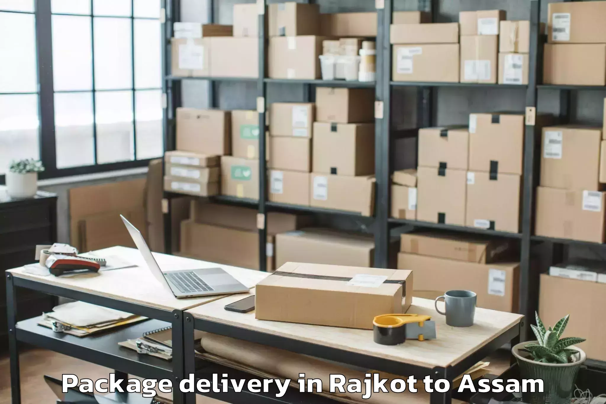 Quality Rajkot to Sarupeta Package Delivery